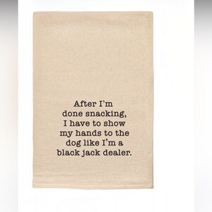 Set of 2 Ellembee Gift Natural Cotton Kitchen Towels, Tea Towels NWT,